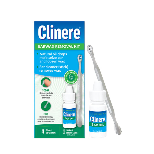 Clinere Ear Oil Conditioner & Ear Cleaner Cleaning Care Kit, 4 count