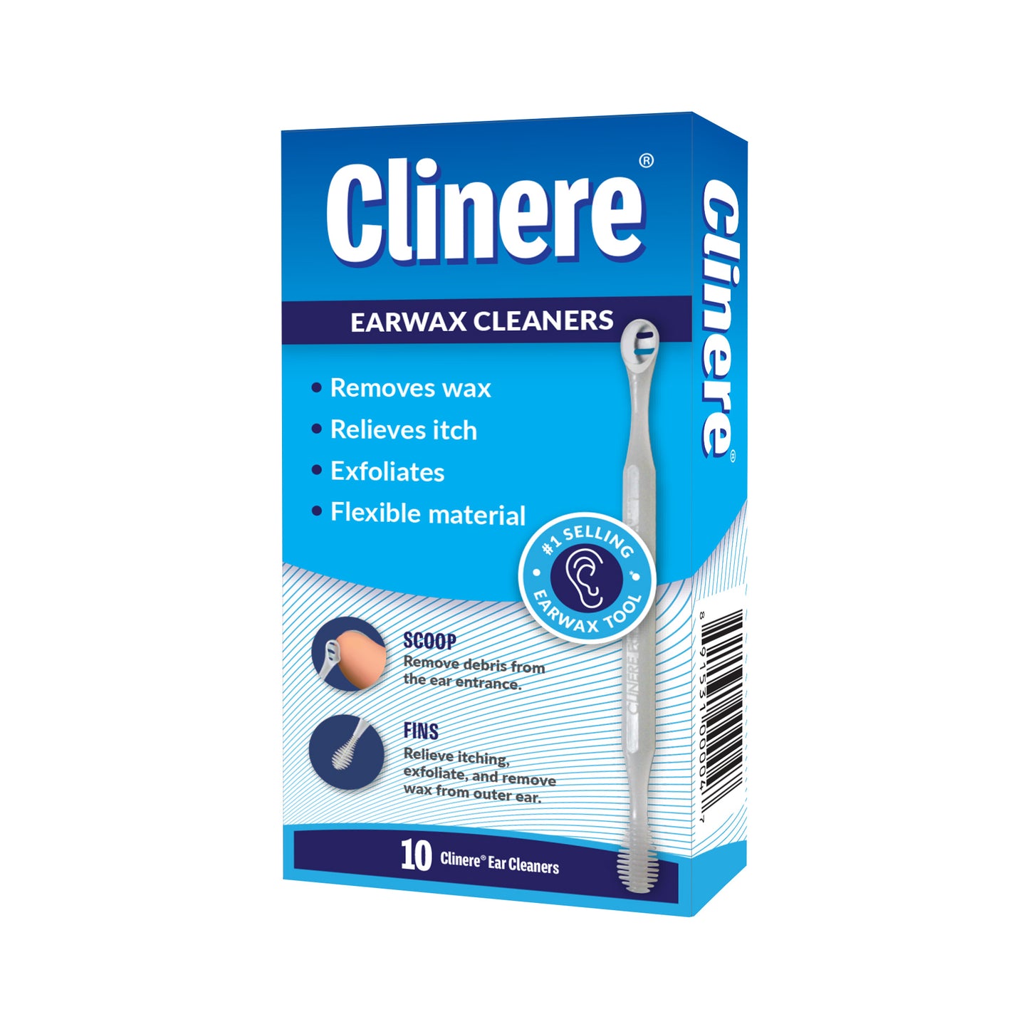 Clinere Ear Cleaners, 10ct